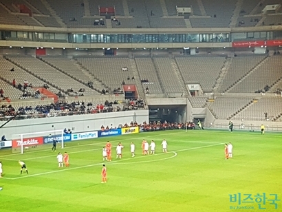 시리아를 상대로 경기 내용이 좋지 못했던 한국 대표팀.