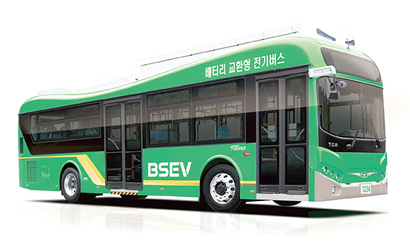 자일대우버스는 2007년부터 중국에서 전기버스를 양산하고 있다. 최근에는 배터리 교환형 전기버스를 공급하고 있다. 사진=자일대우버스