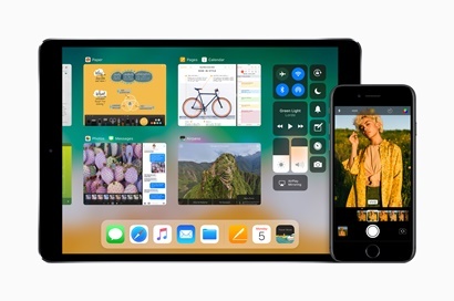iOS11은 맥, 아이패드 등 다른 기기들과의 실시간 동기화를 통한 작업 편의성 향상이 이뤄졌으며, 보다 간결해진 인터페이스로 개편이 이뤄졌다. 사진=애플 제공