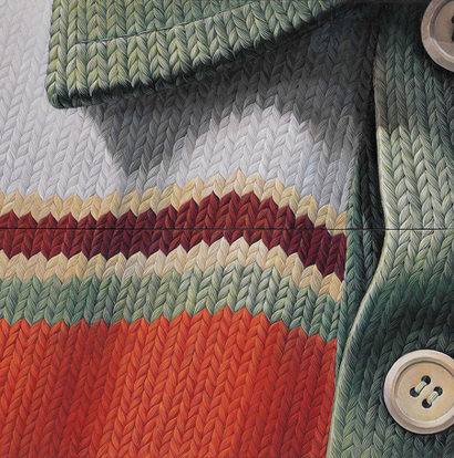 woolscape-pattern: 90×45cm(2연판), 캔버스에 유화, 2004년