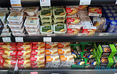 한 대형마트에서 판매되는 버터들. 사진=우종국 기자
