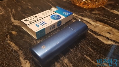 KT&G 궐련형 전자담배 ‘릴’​과 전용담배 ‘핏’.​ 사진=봉성창 기자