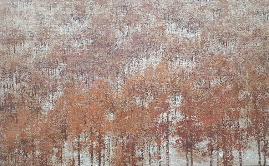 겨울산: 116.8x72.7cm Oil on canvas 2017