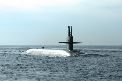 냉전시절인 1976년부터 1981년까지 9척의 미 해군의 전략핵잠수함이 35차례 한국을 방문한 적이 있다. 사진=미 해군