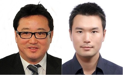 이웅렬 코오롱그룹 회장(왼쪽)과 이규호 (주)코오롱 상무. 사진=비즈한국DB·코오롱그룹