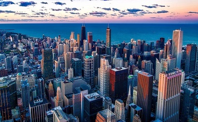 시카고 전경. 시카고는 1900년 초반 미국 최대의 혁신 도시였지만 흑백 인종갈등도 심각했다. 사진=pixabay