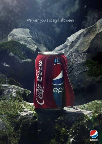 펩시콜라, 코카콜라 비교광고에서 보듯이 영미권에서는 비교광고가 유용한 광고수단으로 인식된다. 그러나 우리나라나 일본에서는 비교광고 사례가 많지 않다. 사진=광고연구소 페이스북 페이지