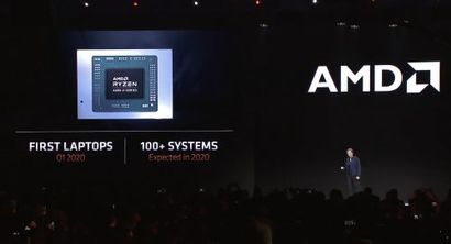 AMD는 전력 효율과 성능을 높인 모바일 프로세서 ‘라이젠 4000’​을 공개했다. 사진=최호섭 제공