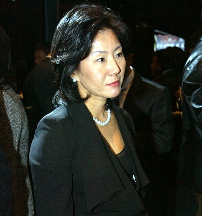 2005년 11월 22일 신형산타페 출시 발표회에 참석한 정성이 이노션 사내이사. 사진=임준선 기자