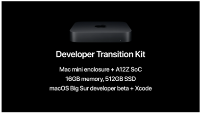애플은 2년의 시간 동안 개발자들이 충분히 ARM 환경에서 돌아가는 앱을 개발할 수 있도록 개발자 키트를 공개했다. 사진=애플 제공