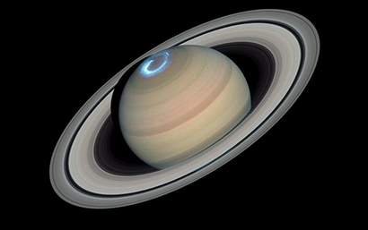 토성의 극지방에서 확인된 오로라의 장관. 사진=NASA, ESA, Hubble, OPAL Program, J. DePasquale(STScI), L. Lamy(Obs. Paris)
