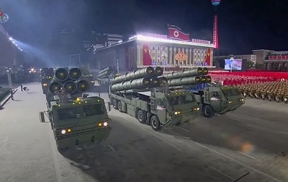 북한의 신형 5연장 초대형 방사포. 사진=KCNA 제공