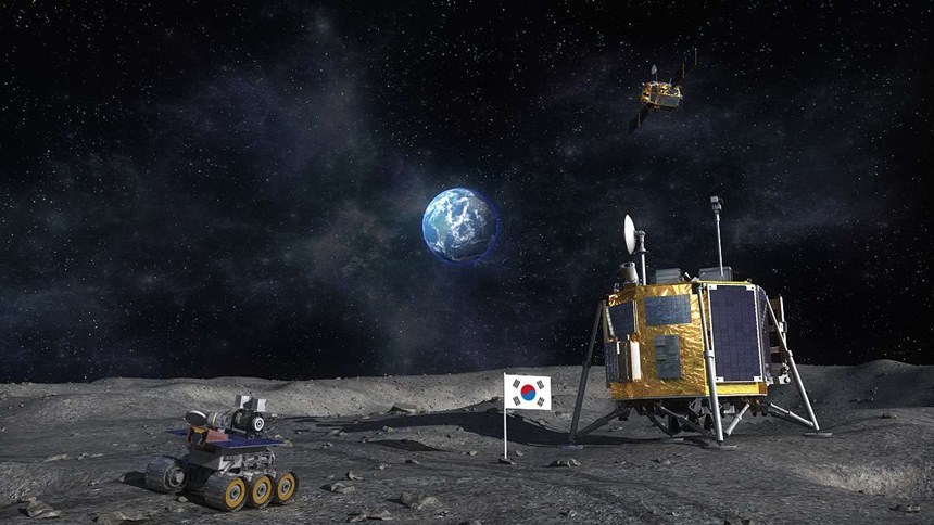 대한민국은 곧 지구 주변을 맴도는 인공위성이 아닌 달을 향해 탐사선을 보내는 계획을 준비하고 있다. 사진=KARI