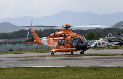 현재 강원소방이 운용 중인 이탈리아 레오나르도사의 AW139 헬기는 인명구조전용 헬기여서 항공화재진압에 사용할 수 있는 담수 용량이 적고 강풍에서는 운행이 어렵다는 문제가 있다. 사진=강원소방 제공