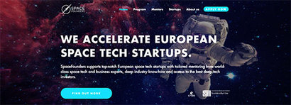 세계 최고의 우주 기업을 발굴하고 키운다는 목표를 가진 유럽의 우주 스타트업 액셀러레이팅 프로그램 스페이스 파운더스. 사진=spacefounders.eu