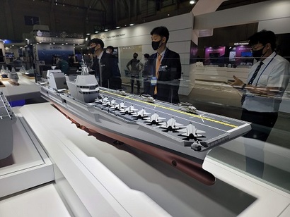 대우조선해양이 설계한 한국형 항공모함 CVX. 사진=김민석 제공
