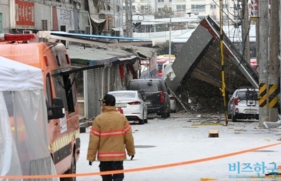 올해 1월 붕괴사고가 발생한 광주 서구 화정아이파크 아파트 공사 현장 모습. 사진=임준선 기자