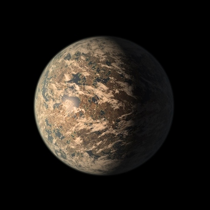 외계생명체의 존재 가능성이 가장 유력하다고 기대되고 있는 TRAPPIST-1e의 모습을 표현한 상상도. 물론 이후의 추가 관측을 통해 이곳에도 대기권이 존재하지 않으며 이 상상도는 사실과 전혀 다른 상상에 불과했다는 슬픈 결론으로 끝날 수 있다. 사진=NASA/JPL-Caltech