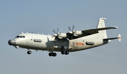 Y-9 비행기는 전파 정보를 수집하는 대표적인 스파이 비행기이다. 사진=sina닷컴