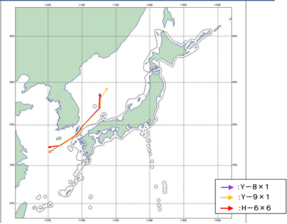 일본 방위성이 밝힌 중국의 침입 경로. 사진=일본 방위성