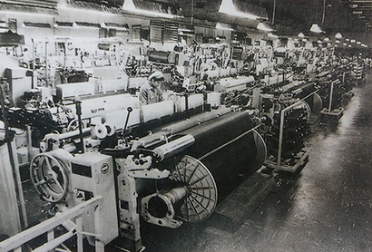 1950년대에 완공된 제일모직 공장 내부 모습. 사진=호암자전(이병철 저, 나남)