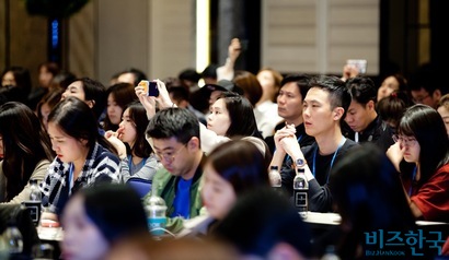 정지원 제이앤브랜드 대표의 강연에 참관자들이 뜨거운 관심을 보였다.  사진=박정훈 기자