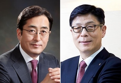 김용범 메리츠화재 부회장(왼쪽)과 박윤식 환화손해보험 사장. 사진=각 사