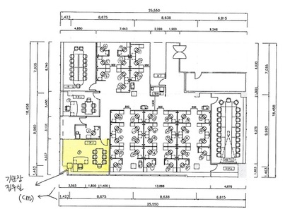 한국스마트그리드사업단이 보내온 단장 집무실 도면. 사진=한국스마트사업그리단