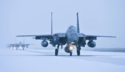 알래스카 레드 플래그 훈련에 투입중인 한국 공군 F-15K. 사진=pacaf.af.mil