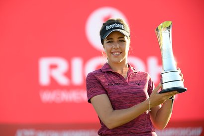 LPGA 투어 리코 브리티시 여자오픈에서 우승한 조지아 홀. 사진=LPGA 페이스북