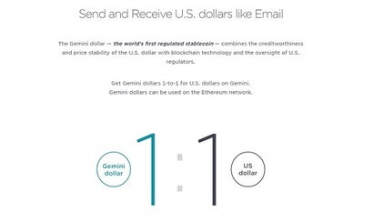 미국 뉴욕 금융당국이 지난 9월 암호화폐 거래소 제미니 트러스트의 스테이블 코인 ‘제미니 달러’ 발행을 허가했다. 뉴욕 금융당국이 스테이블 코인 발행을 승인한 건 이번이 처음이다. 사진=Gemini trust