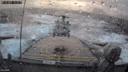 덴마크 해군이 도입한 MH-60R은 우리 해군이 쓰는 하푼(HARPOON) 착함 방식을 사용하고 있다. 사진=덴마크 해군