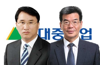 지난해 11월 취임한 한영석(왼쪽)·가삼현 현대중공업 공동 대표이사 사장​. 두 공동대표는 3일 담화문을 내고 화합을 강조했다. 사진=현대중공업 제공