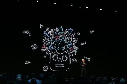 WWDC 2019 키노트에서 첫 인사를 하는 팀 쿡 애플 CEO(최고경영자). 사진=최호섭 제공