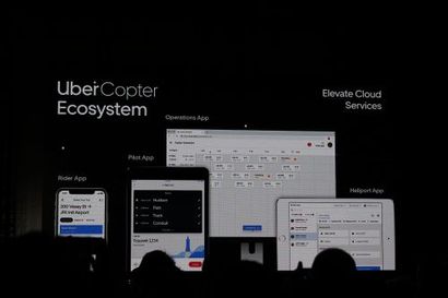 우버는 통합 시스템을 운영하는 것을 목표로 하고 있다. 우버의 핵심은 비행기가 아니라 여전히 앱에 있다. 사진=최호섭 제공