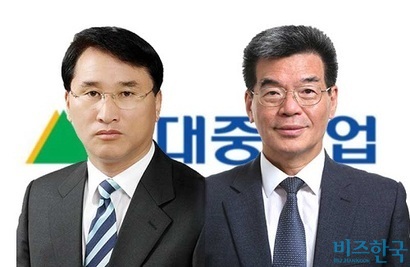 한영석 공동대표(왼쪽)와 가삼현 공동대표. 5월 31일 현대중공업 주주총회 한영석 공동대표가 자격 미달인 상황에서 의장직을 맡았다는 주장이 제기됐다. 현대중공업은 대외적으론 공동대표 체제이지만 등기상 가삼현 단독대표 체제다. 사진=현대중공업 제공