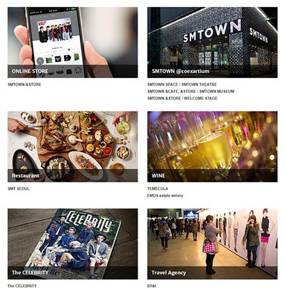 업계의 ‘센터’ 격인 SM엔터테인먼트가 체질 변화를 시도하고 있다. SM엔터테인먼트 홈페이지의 사업 소개 캡처.