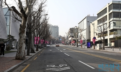 서울 용산구 이태원동 제일기획 사옥에서 한강진역 사이에 발달한 상권 ‘꼼데가르송길’​.  사진=고성준 기자