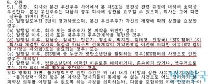 빅히트엔터테인먼트 법인등기부에 기재된 상환전환주식 상환 관련 규정. 사진=인터넷등기소