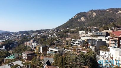 국내 최대 부촌으로 꼽히는 종로구 평창동.  사진=신석우 풍수지리학자 제공