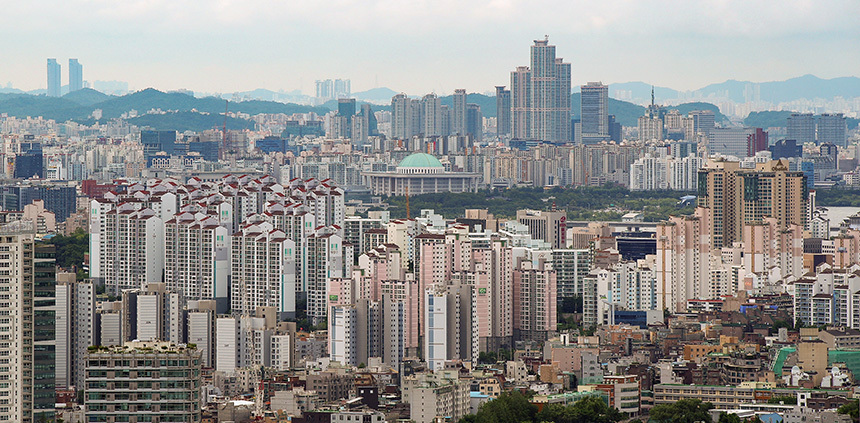 서울 마포와 여의도 일대 아파트 단지 모습으로 기사의 특정 내용과 관련 없다. 사진=연합뉴스