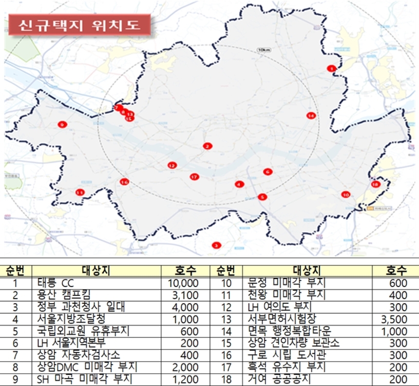 8.4 대책 신규택지 위치도. 자료=국토교통부