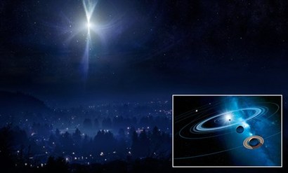 천문학자 케플러는 베들레헴의 별의 정체가 그 당시 하늘에서 벌어진 목성과 토성의 대근접 현상이었을 것이라 추측했다. 이미지=science photo library RM