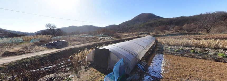 경기도 화성시의 ‘봉담자이 프라이드시티’가 공급되는 현장. 현재 주변에는 기반 시설이 전혀 없다. 사진=네이버지도