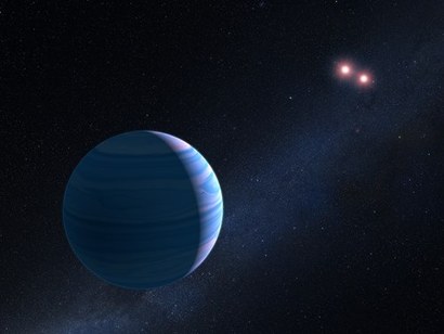 쌍성 주변에서도 행성이 꽤 발견되고 있다. 하지만 중심 별이 쌍성인 경우 덩치 큰 가스형 행성이 더 발견되기 유리하다. 사진=NASA