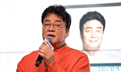 2020년 3월 서울 강남구 구글스타트업 캠퍼스에서 열린 유튜브 크리에이터와의 대화에 참여한 백종권 더본코리아 대표. 사진=비즈한국 DB