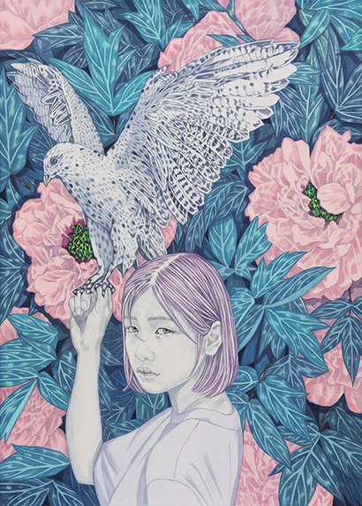 영혼의 집-세계의 끝: 65.1×90.9cm Acrylic on canvas 2019