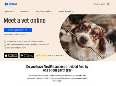 유럽 최대의 온라인 수의사 상담 플랫폼 퍼스트벳. 사진=firstvet.com