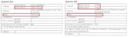 지난해 4월 대표이사직에서 사임했던 이종현 전 대표는 임시주총 직전인 지난 1월 5일 대표이사직에 올랐다가 이틀 만에 해임됐다.