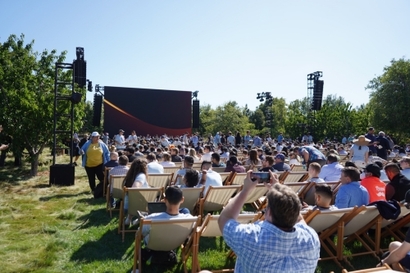 WWDC22가 열린 미국 캘리포니아 애플파크 전경. 사진=최호섭 제공